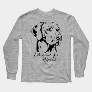 Rhodesian Ridgeback dog lover portrait Long Sleeve T-Shirt